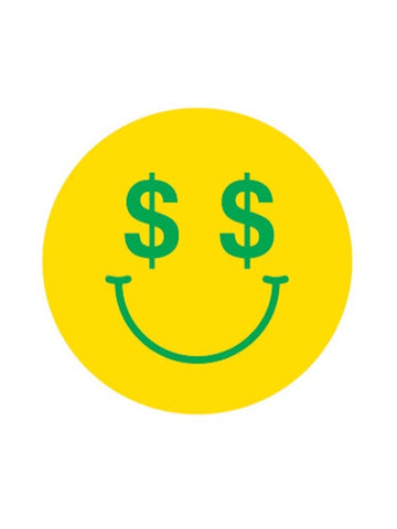 cash money sticker 10 Pk